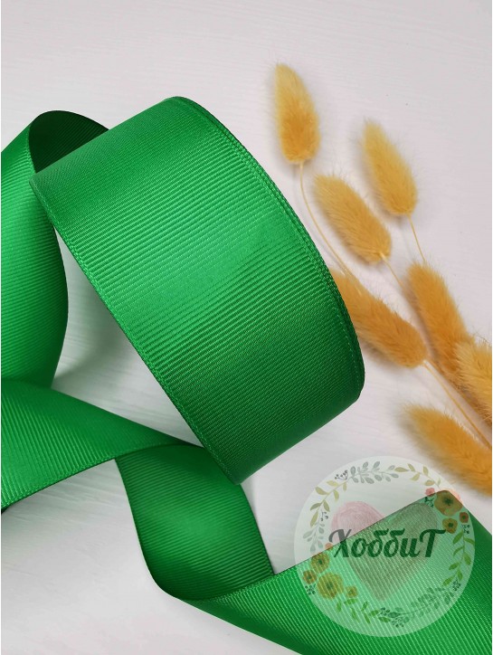 Лента репсовая 4см. (зеленый №19)